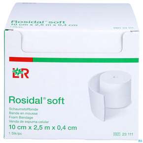 Rosidal Soft Schaumstoffbinde 2,5mx 10cmx 0,4cm 1st, A-Nr.: 2713299 - 01