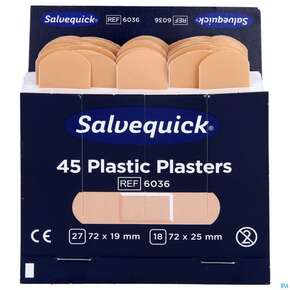 Salvequick Pflaster Strip Refill 6036 45st, A-Nr.: 3148996 - 01