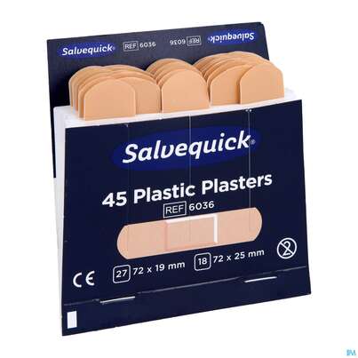 Salvequick Pflaster Strip Refill 6036 45st, A-Nr.: 3148996 - 03