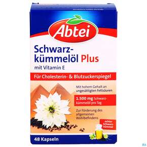 Schwarzkuemmeloel Kapseln Abtei 50000 48st, A-Nr.: 5331888 - 01