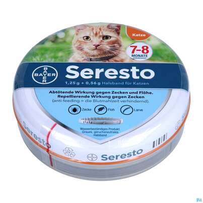 Seresto Wirkstoffh.halsband F/katzen 1,25g + 0,56g 1st, A-Nr.: 3907686 - 01