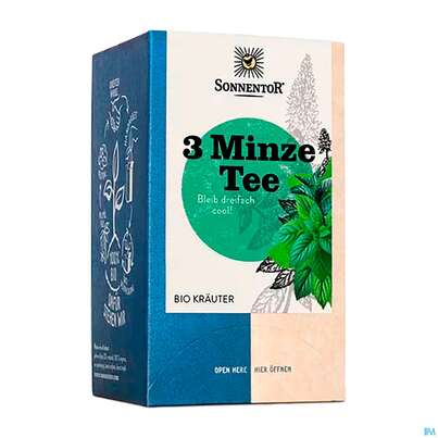 Sonnentor Bio/3-minze-tee Doppelkammerbeutel 21,6g 02321 18st, A-Nr.: 5804826 - 01