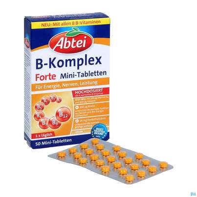 Sie sehen eine Packung Vitamin B/dragees Komplex Forte Tf Abtei 50000 50st, Produktbild: 03 Vitamin B/dragees Komplex Forte Tf Abtei 50000 50st, A-Nr.: 5720377 - 03