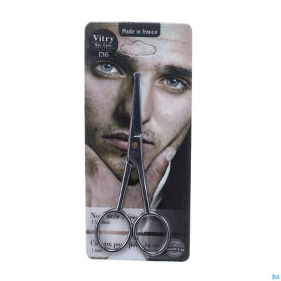 Sie sehen eine Packung Vitry Nasenhaarschere 1pc, Produktbild: 04 Vitry Nasenhaarschere 1pc, A-Nr.: 4628014 - 04
