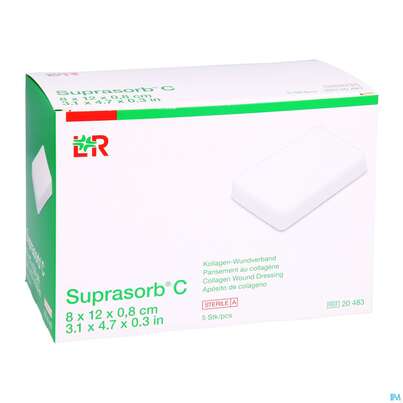 Wundverband Suprasorb Steril C Kollagen 8x 12x 0,8cm 5st, A-Nr.: 2203575 - 03