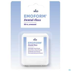 Zahnseide Emoform Dental Floss Unwaxed 50m, A-Nr.: 4124153 - 01