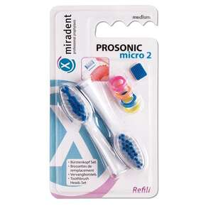 miradent Prosonic micro 2 - Ersatzbürsten, A-Nr.: 4154390 - 01