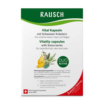 RAUSCH Schweizer Kräuter Vital Kapseln 3-Monats-Packung, A-Nr.: 3487528 - 01