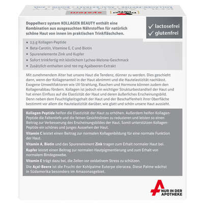 Sie sehen eine Packung Doppelherz system KOLLAGEN BEAUTY, Produktbild: 03 Doppelherz system KOLLAGEN BEAUTY, A-Nr.: 5214326 - 03