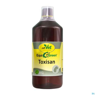 Sie sehen eine Packung Veterinaerprodukte Cdvet Equigreen Toxisan 1l, Produktbild: 01 Veterinaerprodukte Cdvet Equigreen Toxisan 1l, A-Nr.: 4589343 - 01