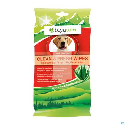 Veterinaerprodukte Bogacare Clean +fresh Wipes Hund 15st, A-Nr.: 4313411 - 01