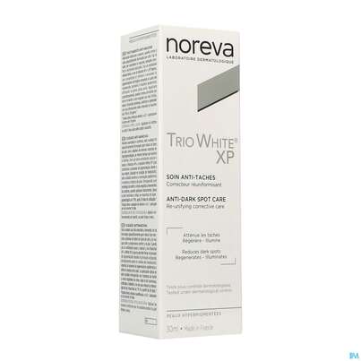 Sie sehen eine Packung Noreva Trio White Xp Tagespflege 30ml, Produktbild: 02 Noreva Trio White Xp Tagespflege 30ml, A-Nr.: 5561507 - 02