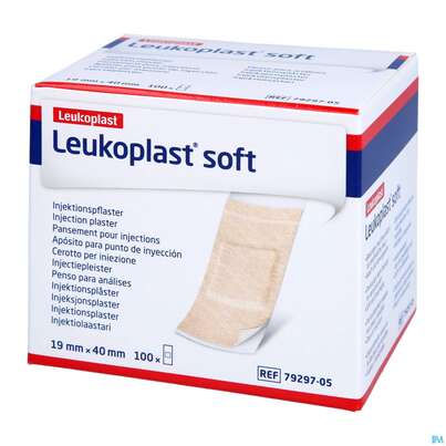 Injektionspflaster Leukoplast/soft 19x40mm 7929705 100st, A-Nr.: 4803859 - 02