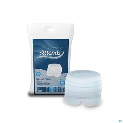Sie sehen eine Packung Inkontinenz Attends Stretch/pants Comfort Fixierhosen M 3st, Produktbild: 04 Inkontinenz Attends Stretch/pants Comfort Fixierhosen M 3st, A-Nr.: 4039565 - 04