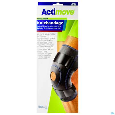 Kniegelenksbandagen Actimove/sport/+pelotte Gr L Oben 46-51cm 75594 1st, A-Nr.: 5263247 - 01