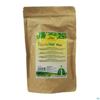 Sie sehen eine Packung Veterinaerprodukte Hustavet Plus 450g, Produktbild: 01 Veterinaerprodukte Hustavet Plus 450g, A-Nr.: 4775169 - 01