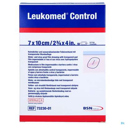 Wundverband Leukomed/control Transparent 7x10cm 7323001 10st, A-Nr.: 4387562 - 01