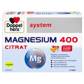 Doppelherz system MAGNESIUM 400 CITRAT Trinkgranulat, A-Nr.: 4137173 - 01