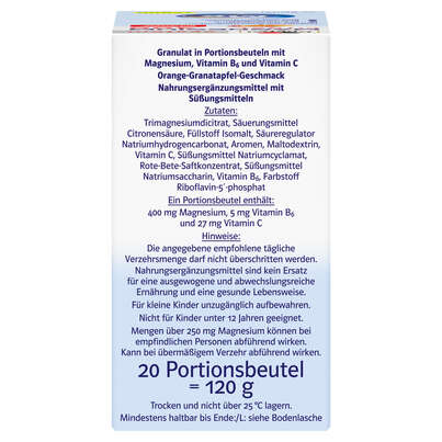 Sie sehen eine Packung Doppelherz system MAGNESIUM 400 CITRAT Trinkgranulat, Produktbild: 02 Doppelherz system MAGNESIUM 400 CITRAT Trinkgranulat, A-Nr.: 4137173 - 02