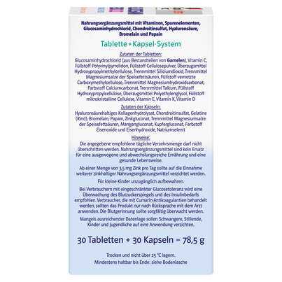 Sie sehen eine Packung Doppelherz system GLUCOSAMIN 1200 DUO KNOCHEN + KNORPEL, Produktbild: 02 Doppelherz system GLUCOSAMIN 1200 DUO KNOCHEN + KNORPEL, A-Nr.: 5678066 - 02