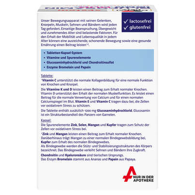 Sie sehen eine Packung Doppelherz system GLUCOSAMIN 1200 DUO KNOCHEN + KNORPEL, Produktbild: 04 Doppelherz system GLUCOSAMIN 1200 DUO KNOCHEN + KNORPEL, A-Nr.: 5678066 - 04