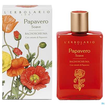Sie sehen eine Packung L Erbolario Bad +duschgel Papavero Lieblicher Mohn 036.3 250ml, Produktbild: 02 L Erbolario Bad +duschgel Papavero Lieblicher Mohn 036.3 250ml, A-Nr.: 3934163 - 02