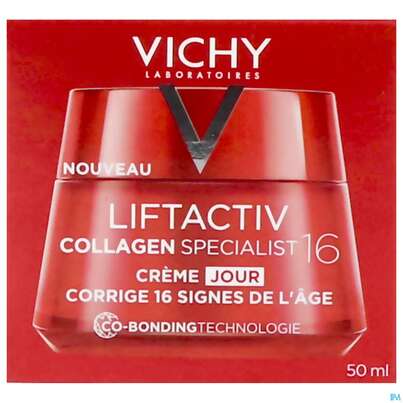 Sie sehen eine Packung Vichy Liftactiv Collagen/specialist Alle Hauttypen 50ml, Produktbild: 03 Vichy Liftactiv Collagen/specialist Alle Hauttypen 50ml, A-Nr.: 4870407 - 03