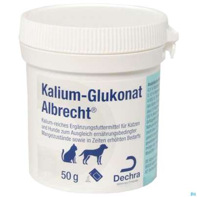 Veterinaerprodukte Kalium Glukonat Albrecht F Hunde +katzen +messloeffel 50g, A-Nr.: 4775554 - 02