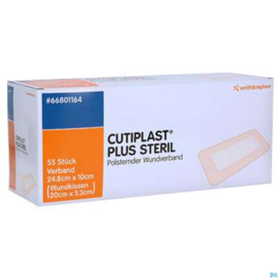 Sie sehen eine Packung Wundverband Cutiplast Steril 25x 10cm 1476 1st, Produktbild: 03 Wundverband Cutiplast Steril 25x 10cm 1476 1st, A-Nr.: 1352907 - 03