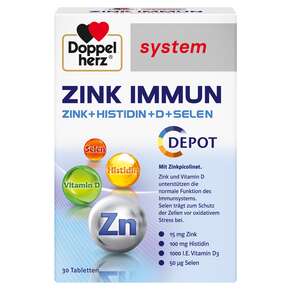 Doppelherz system ZINK IMMUN DEPOT + Histidin + D + Selen, A-Nr.: 5677919 - 01