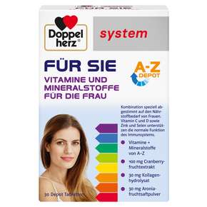 Doppelherz system FÜR SIE Vitamine und Mineralstoffe für die Frau, A-Nr.: 5678876 - 01