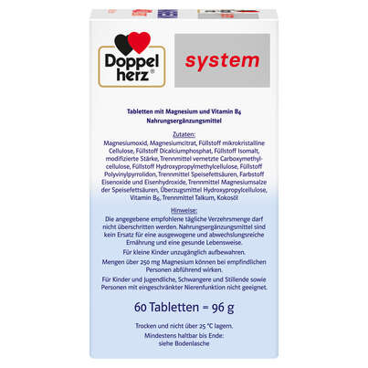 Sie sehen eine Packung Doppelherz system MAGNESIUM 400 DEPOT - 2-PHASEN DEPOT, Produktbild: 03 Doppelherz system MAGNESIUM 400 DEPOT - 2-PHASEN DEPOT, A-Nr.: 5678089 - 03