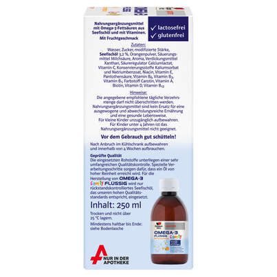 Doppelherz system OMEGA-3 family FLÜSSIG Gehirnfunktion + Immunsystem, A-Nr.: 4246270 - 02