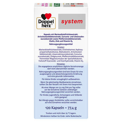 Sie sehen eine Packung Doppelherz system LEBER EXTRA, Produktbild: 03 Doppelherz system LEBER EXTRA, A-Nr.: 5896490 - 03