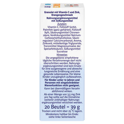 Sie sehen eine Packung Doppelherz system VITAMIN C 750 DEPOT MICRO-PELLETS DIRECT, Produktbild: 03 Doppelherz system VITAMIN C 750 DEPOT MICRO-PELLETS DIRECT, A-Nr.: 5214303 - 03