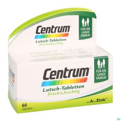 Sie sehen eine Packung Centrum Lutschtabl Frisch +fruchtig 60st, Produktbild: 05 Centrum Lutschtabl Frisch +fruchtig 60st, A-Nr.: 4084198 - 05