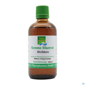 Gemmo Mazerat Weissdorn Crataegus Laevigata Phytopharma 100ml, A-Nr.: 5394587 - 01