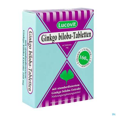 Ginkgo Biloba Lucovit Tabl 160mg 60st, A-Nr.: 3242962 - 02