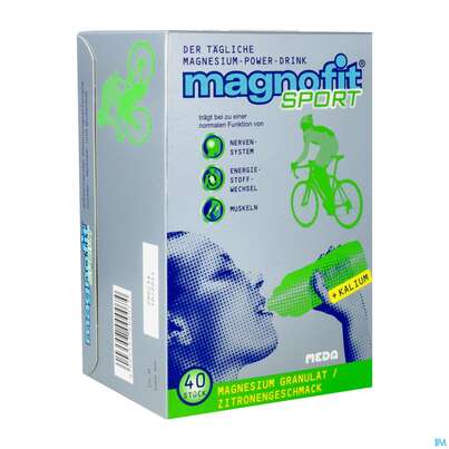Sie sehen eine Packung Magnofit Sport Granulat Btl 40st, Produktbild: 02 Magnofit Sport Granulat Btl 40st, A-Nr.: 3444737 - 02