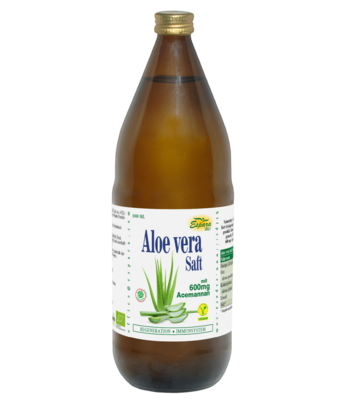 Sie sehen eine Packung Espara Aloe Vera BIO Saft, Produktbild: 01 Espara Aloe Vera BIO Saft, A-Nr.: 3699360 - 01