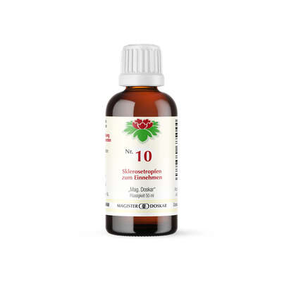 Sie sehen eine Packung Magister Doskar Tropfen Nr. 10 Sklerosetropfen zum Einnehmen, Produktbild: 05 Magister Doskar Tropfen Nr. 10 Sklerosetropfen zum Einnehmen, A-Nr.: 0685044 - 05