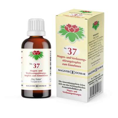 Sie sehen eine Packung Magister Doskar Nr. 37 Magen- und Verdauungsstörungstropfen zum Einnehmen, Produktbild: 01 Magister Doskar Nr. 37 Magen- und Verdauungsstörungstropfen zum Einnehmen, A-Nr.: 0721768 - 01