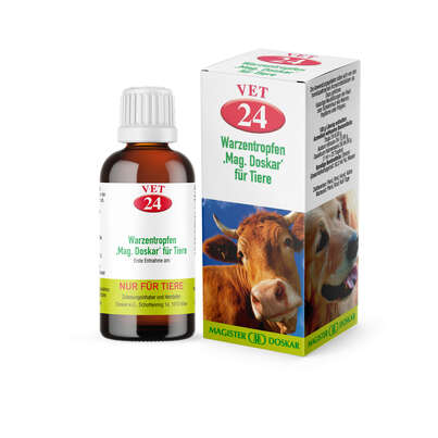 Sie sehen eine Packung Magister Doskar VET Nr. 24 Warzentropfen für Tiere, Produktbild: 04 Magister Doskar VET Nr. 24 Warzentropfen für Tiere, A-Nr.: 1299716 - 04