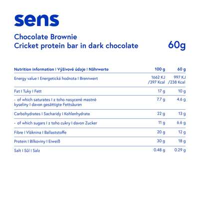 SENS Proteinriegel in dunkler Schokolade - Schokoladen Brownie, A-Nr.: 5948608 - 03