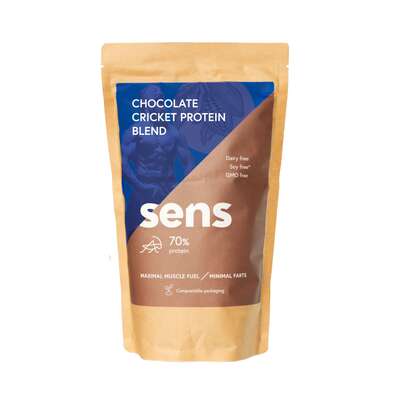 Sie sehen eine Packung SENS Proteinshake mit Grillenmehl – Schokolade, Produktbild: 01 SENS Proteinshake mit Grillenmehl – Schokolade, A-Nr.: 5948695 - 01