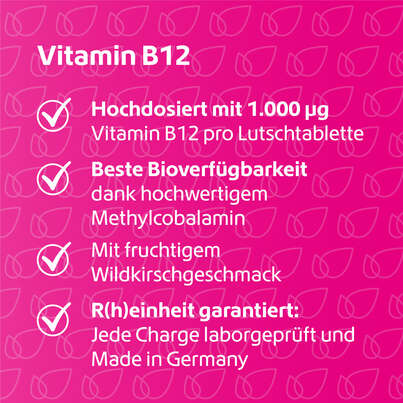 R(h)ein Nutrition Vitamin B12 1.000 µg Lutschtabletten hochdosiert, A-Nr.: 5987241 - 03