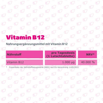 R(h)ein Nutrition Vitamin B12 1.000 µg Lutschtabletten hochdosiert, A-Nr.: 5987241 - 08
