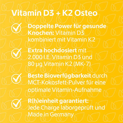 R(h)ein Nutrition Vitamin D3 + K2 Osteo Kapseln hochdosiert, A-Nr.: 5987293 - 03