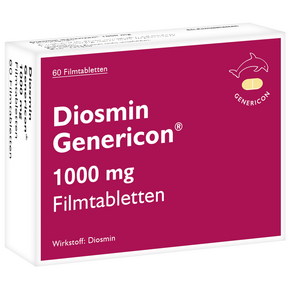 Diosmin Genericon® 1000 mg bei Venenleiden und Hämorrhoiden, A-Nr.: 5537785 - 01