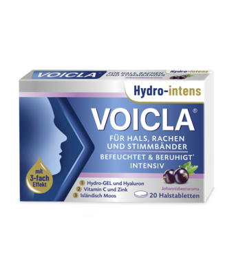 VOICLA® Hydro-intens Halstabletten Johannisbeere, A-Nr.: 5940268 - 01